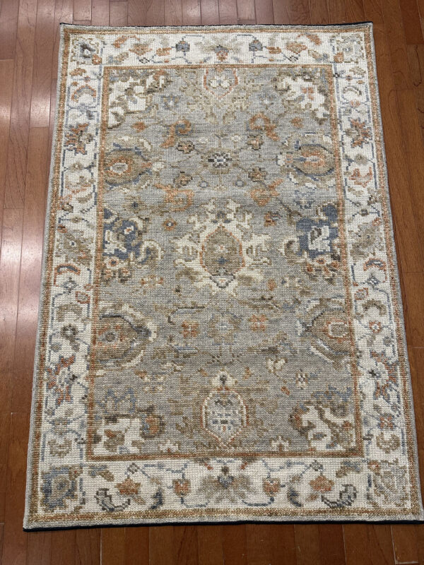 Canyons Rug - India - 4 X 6 - Grey - Image 2