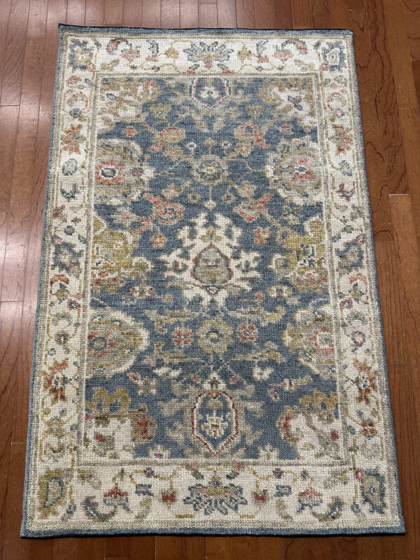 Canyons Rug - India - 4 X 6 - Blue - Image 2