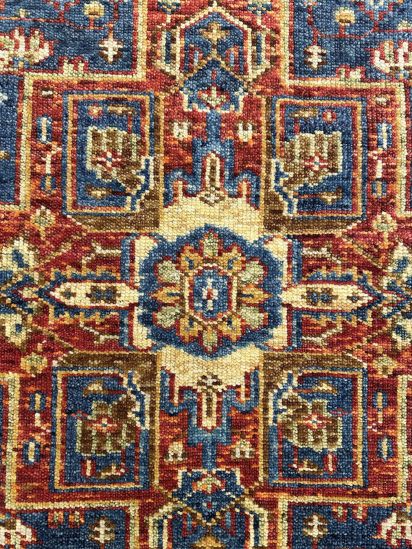 Saga Rug - India - 4 X 6 - Blue - Image 4