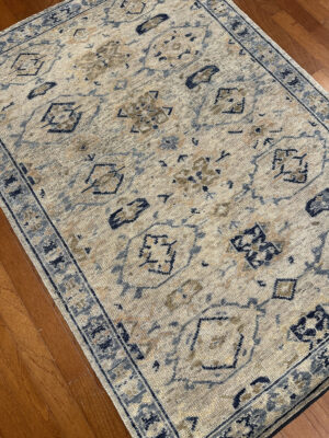 Saga Rug - India - 4 X 6 - Blue