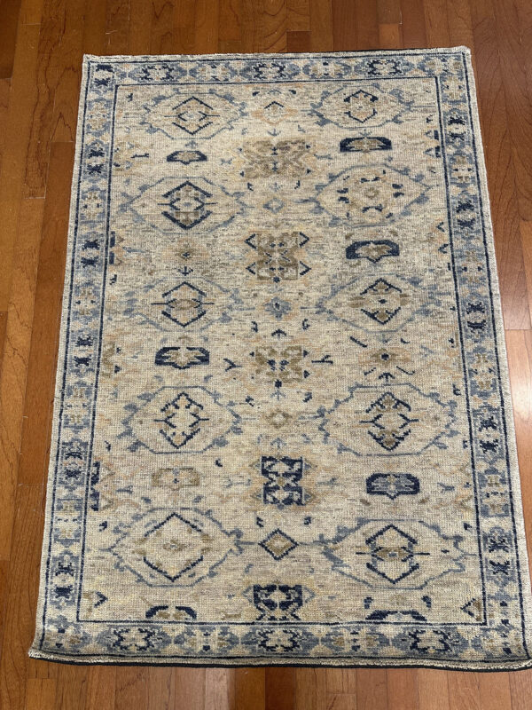 Saga Rug - India - 4 X 6 - Blue - Image 2