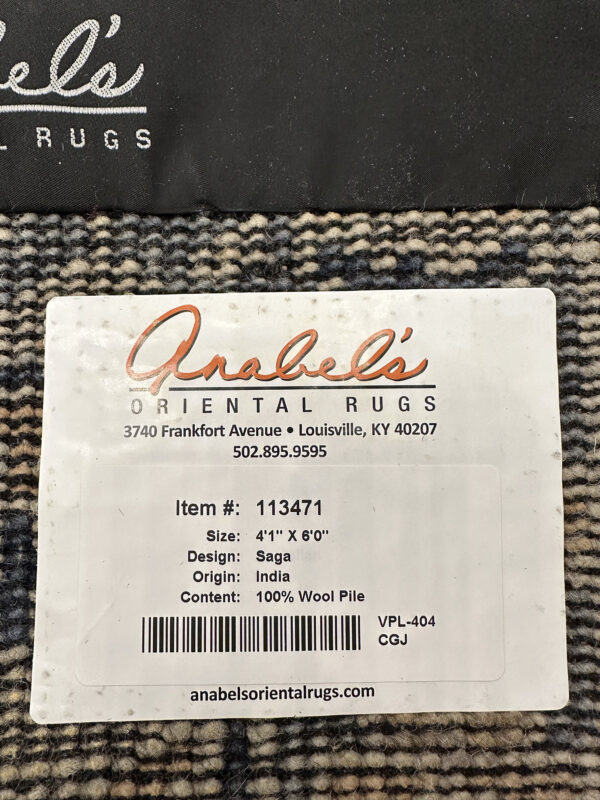 Saga Rug - India - 4 X 6 - Blue - Image 6