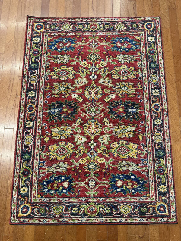 Saga Rug - India - 4 X 6 - Red - Image 2