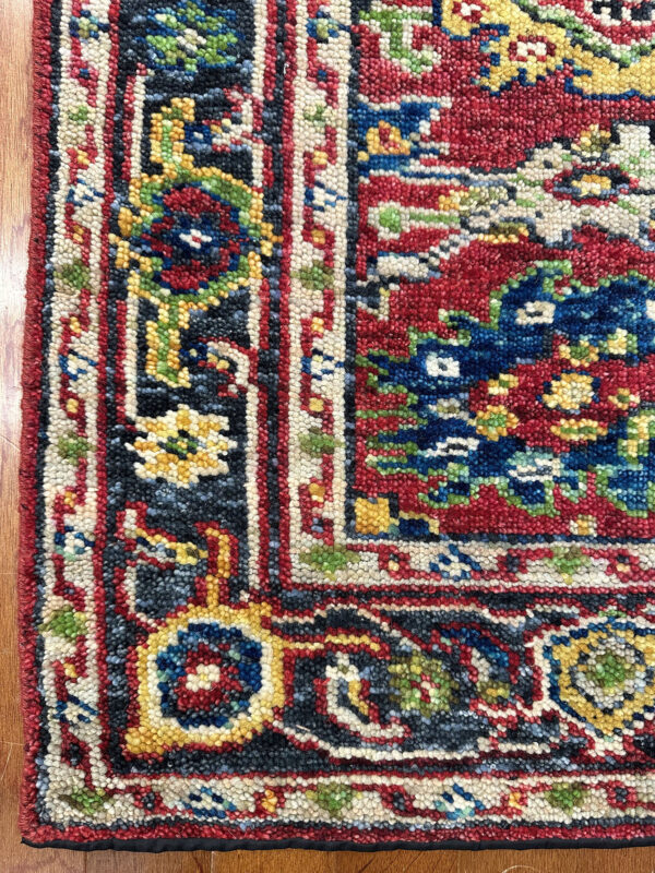 Saga Rug - India - 4 X 6 - Red - Image 3