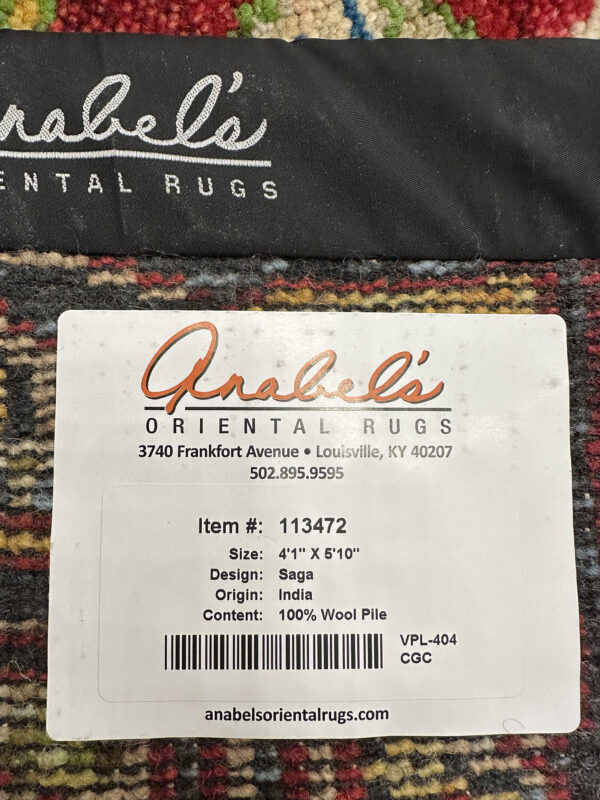 Saga Rug - India - 4 X 6 - Red - Image 6