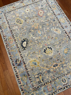 Saga Rug - India - 4 X 6 - Grey
